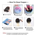 thumbnail image 6 of Cornrow Box Braided Toupee for Men Human Hair Pieces Breathable Lace With PU Replacement System Hair #1B, 6 of 7