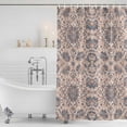 thumbnail image 4 of Boho Vintage Waterproof Fabric Shower Curtain,Southwestern Ethnic Mexican Flowers Waterproof Fabric Shower Curtain for Bathroom Curtains Bathtubs Hotel Shower Curtains with 12 Hooks Small 36x78in, 4 of 8