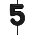 thumbnail image 2 of Hltser Birthday Candles Numbers 2.36 inch Party Cake Topper 1 Piece (Brown  Number 6), 2 of 6