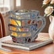 thumbnail image 2 of 2025 New 3D Painted Book Mug - Stacked Books Design Glass Coffee Cup for Hot & Cold Drinks - Novelty Gift for Book Lovers & Friends 1, 2 of 5