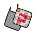 thumbnail image 2 of White Arctic Fox Love Pair of Pot Holders, 2 of 4