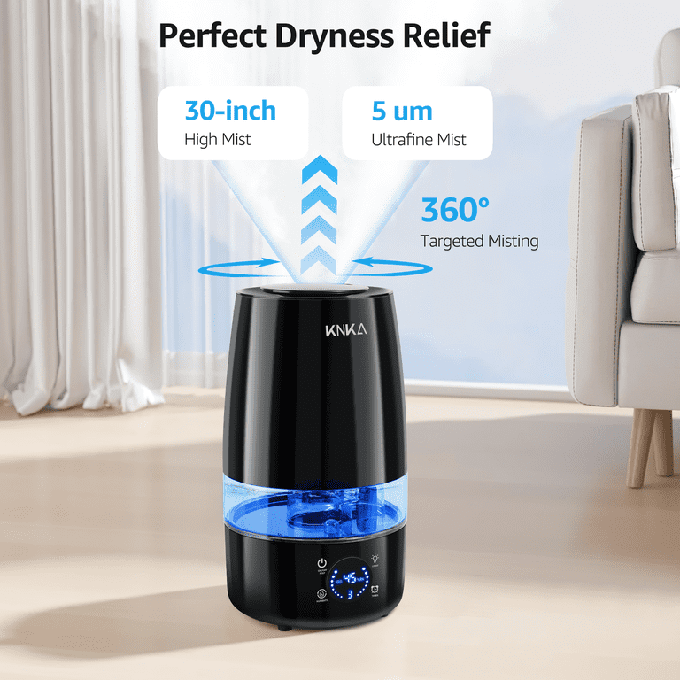 KNKA 4.5L Humidifier, Quiet Operation, Auto Humidity Control
