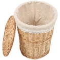 thumbnail image 2 of Shisuyan Panier à Linge Tissé Fait à la Main Panier de Rangement Tissé Multifonction Panier avec Couvercle, 2 of 8