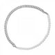 thumbnail image 1 of Collar para hombre,Collar de perlas para hombre Pulsera de perlas para hombre,Collar Media Cadena Media Perla Cómodo,Collares de eslabones cubanos de plata de acero inoxidable,Regalo de Yinane  Collar para hombre, 1 of 8