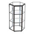 thumbnail image 3 of Candelabro de cristal hexagonal 3D para sala Negro Sunnimix Candelero geométrico 3D, 3 of 8