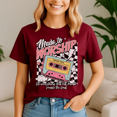 thumbnail image 4 of Retro Cassette Made To Worship Psalms Christian Music, Jesus Shirt, Easter Shirt, Christian Easter TShirt, He Has Rizzen Tee, 4 of 5