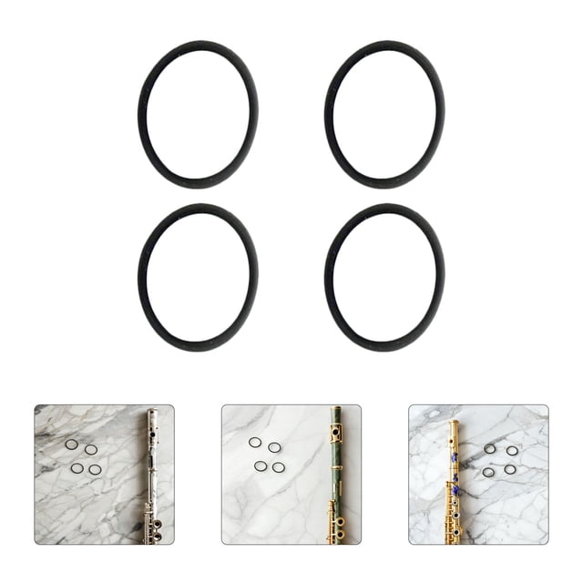 HAMPPLIES 15Ud Anillos De Goma Para Corrección De Sonido En Con Material Resistente Negro