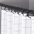 thumbnail image 2 of 24 Pack Curtain O-Rings Multifunctional Purpose Decorative Metal Shower Curtain Rings for Bathroom Shower Rod (Black), 2 of 7