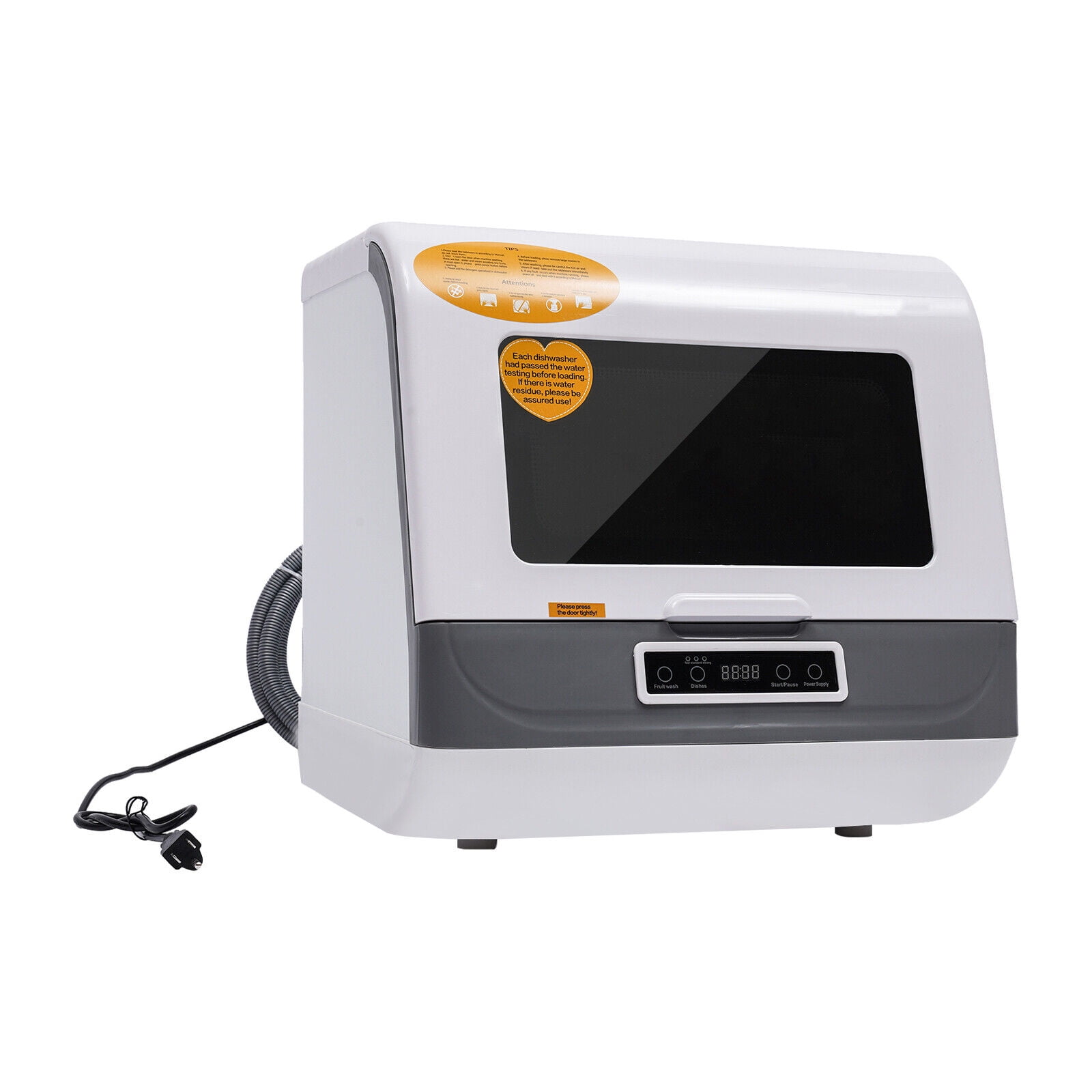Countertop Dishwasher, Portable Countertop Dishwasher, Mini Dishwasher for Small Households, Apartments, Boats, and Campers/ RVS with Limited Space