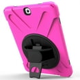 thumbnail image 4 of XYX Case for Samsung Galaxy Tab S2 9.7 inch SM-T810/SM-T815 with 360 Degree Rotating, Hand Strap, Shoulder Strap, Rose, 4 of 7