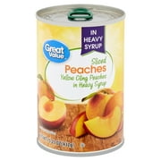 Great Value Sliced Peaches, 15.25 oz Can