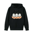 thumbnail image 3 of Makaor Cute Hoodies for Girls Boys Halloween Pullover Sweatshirts Ghost Long Sleeve Coats Fleece Clothes Pockets, 3 of 8