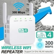 Pelaby Wireless Wifi Repeater Wifi Extender 300Mbps Amplifier Long Range Signal Booster, White