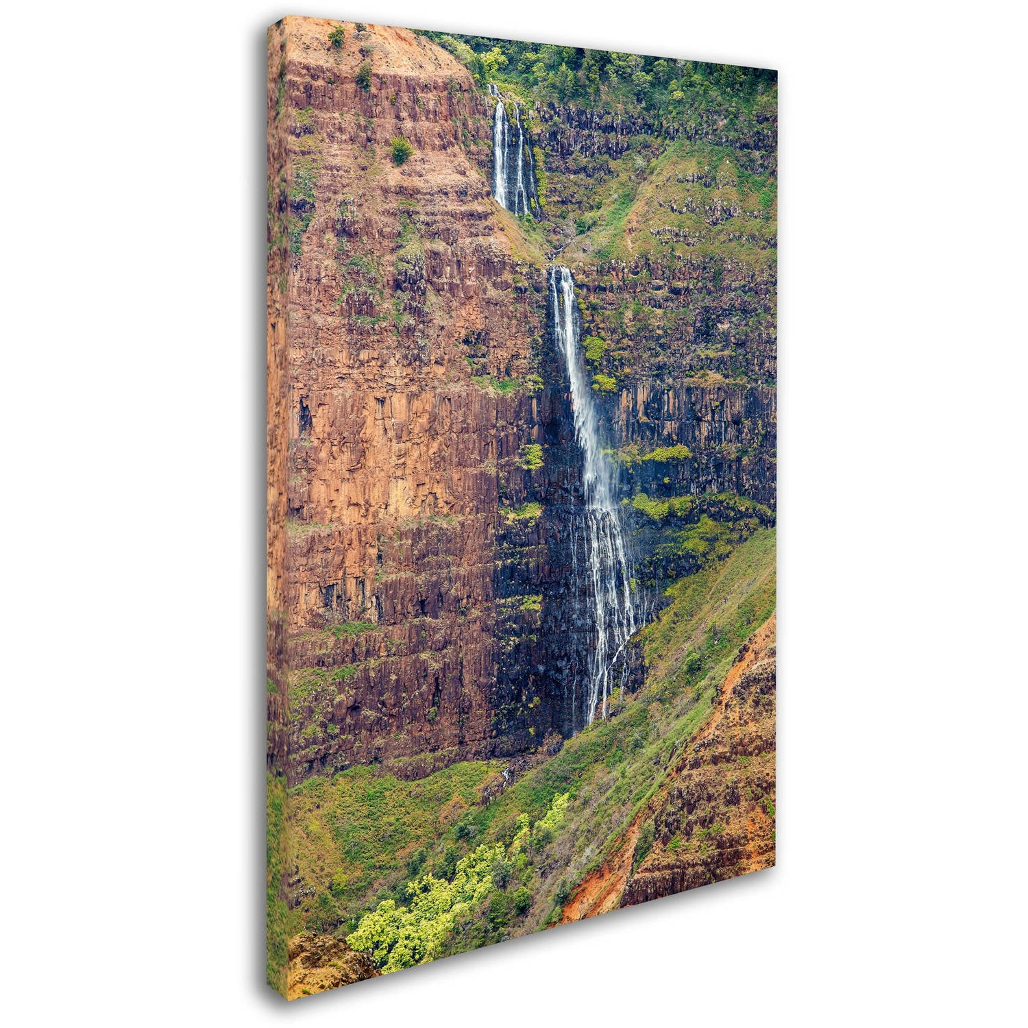 Trademark Fine Art 'Waipoo Falls' Canvas Art by Pierre Leclerc