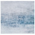 thumbnail image 3 of SAFAVIEH Tacoma Archer Traditional Machine Washable Area Rug, Grey/Blue, 6' x 6' Square, 3 of 14