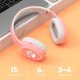 thumbnail image 5 of Auriculares inalámbricos plegables sobre oreja con micrófono, auriculares para computadora, llamadas de voz, interruptor de enchufe de 3,5mm, canci Rosa, 5 of 9