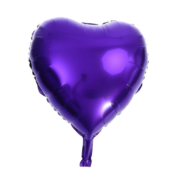 WHAMVOX 12Pcs Heart Foil Balloons 18 Inch Large Romantic Heart Balloons for Wedding Party Decorations Birthday Funny Party Balloons (Blue, Light Purple, Purple)