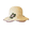 Purple, variant on Girl Straw Cap Sun Hat Beach Summer Floral Sun hat 3-7 Years - Purple