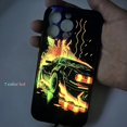thumbnail image 3 of Funda con Flash LED para iPhone, carcasa moderna de cristal para modelos 13 Pro Max, 12, 14, 11, 7, 8 Plus, X, XR, XS, SE20, 3 of 5