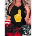 thumbnail image 1 of Camiseta para mujer verano cuello redondoChic Yellow Geometric Print Women's T-Shirt - Casual Crew Neck, Short Sleeve, Stretchy Polyester Blend, Machine Washable - Perfect for Summer & Casual Attire, 1 of 5