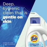 Tide Hygienic Clean Heavy Duty 10x Free Liquid Laundry Detergent, Unscented, 80 Loads, 115 oz, HE Compatible
