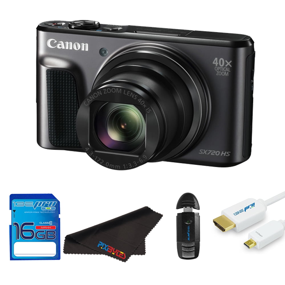 Canon PowerShot SX720 HS Digital Camera + Sd Card + Pixi Starter Bundle