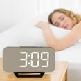 thumbnail image 2 of Creative New Student Childrens LED Digital Electronic Clock Mirror Wall Clock USB Mobile Phone Charging Calendar Alarm Clock, 2 of 9
