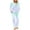 Mint Green A, variant on Jamicy Womens Loungewear Set Valentine's Day Fashion Womens Pajama Sets Long Sleeve Sleepwear Round Neck Nightwear Soft Pjs Lounge Sets with Pockets