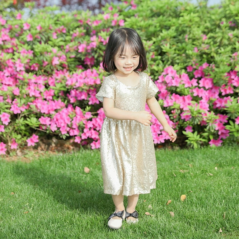 Sequin Little Girls Short Dresses Huowey Toddler Girls Dresses