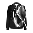 thumbnail image 4 of Ftwytp Zip Up Jacket Women Gym Fleece Sweatshirt Oversized Sports Workout Runing Baseball Coat Long Sleeve Color Blocked Casual Loose Sweater, 4 of 5
