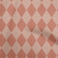 thumbnail image 1 of oneOone Viscose Jersey Rose Brown Fabric Check Argyle Sewing Craft Projects Fabric Prints By Yard 60 Inch Wide, 1 of 5