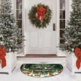 thumbnail image 6 of Christmas Welcome Mat, Christmas Half Round Doormat, Half Circle Rug, Non-Slip Absorbent Entrance Welcome Mat for Indoor Outdoor Bathroom Kitchen Welcome Floor Mat 15x23 inch, 6 of 6