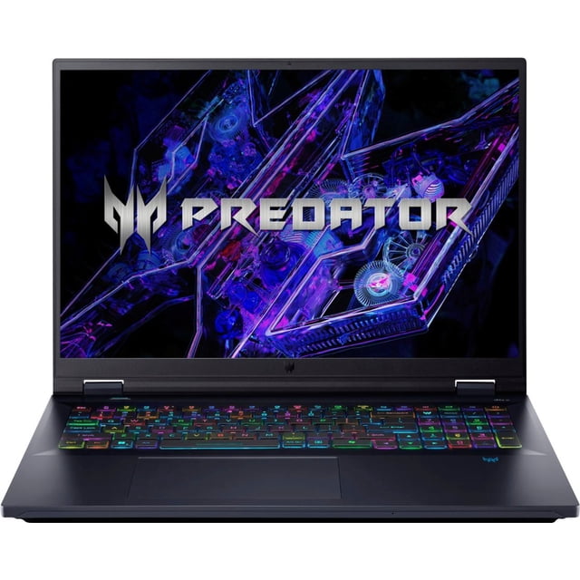 Portátil para juegos Acer Predator Helios 18 2560 x 1600 IPS 240Hz Intel i9-14900HX GeForce RTX 4080 32GB DDR5 SSD de 1TB Negro abisal