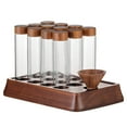 thumbnail image 4 of Esquirla Coffee Containers with Shelf, Coffee Glass Tubes with Wooden Stand, Coffee Bean Storage Tubes for Retail, Kitchen Countertop 12 Hole, 4 of 8