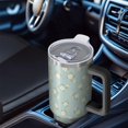 thumbnail image 6 of 40oz Pioneer Flower Floral Print Pattern Insulated Tumbler with Handle, BPA-Free Leak Proof Lid and Straws, Double Wall Vacuum, Hot 12h/Cold 34h, 6 of 6