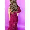 thumbnail image 2 of Women's Pitaya Pink One Shoulder Sequin Gown – Elegant Floor-Length Dress for Formal Events [ZhiHiMeRi] | L, 2 of 12
