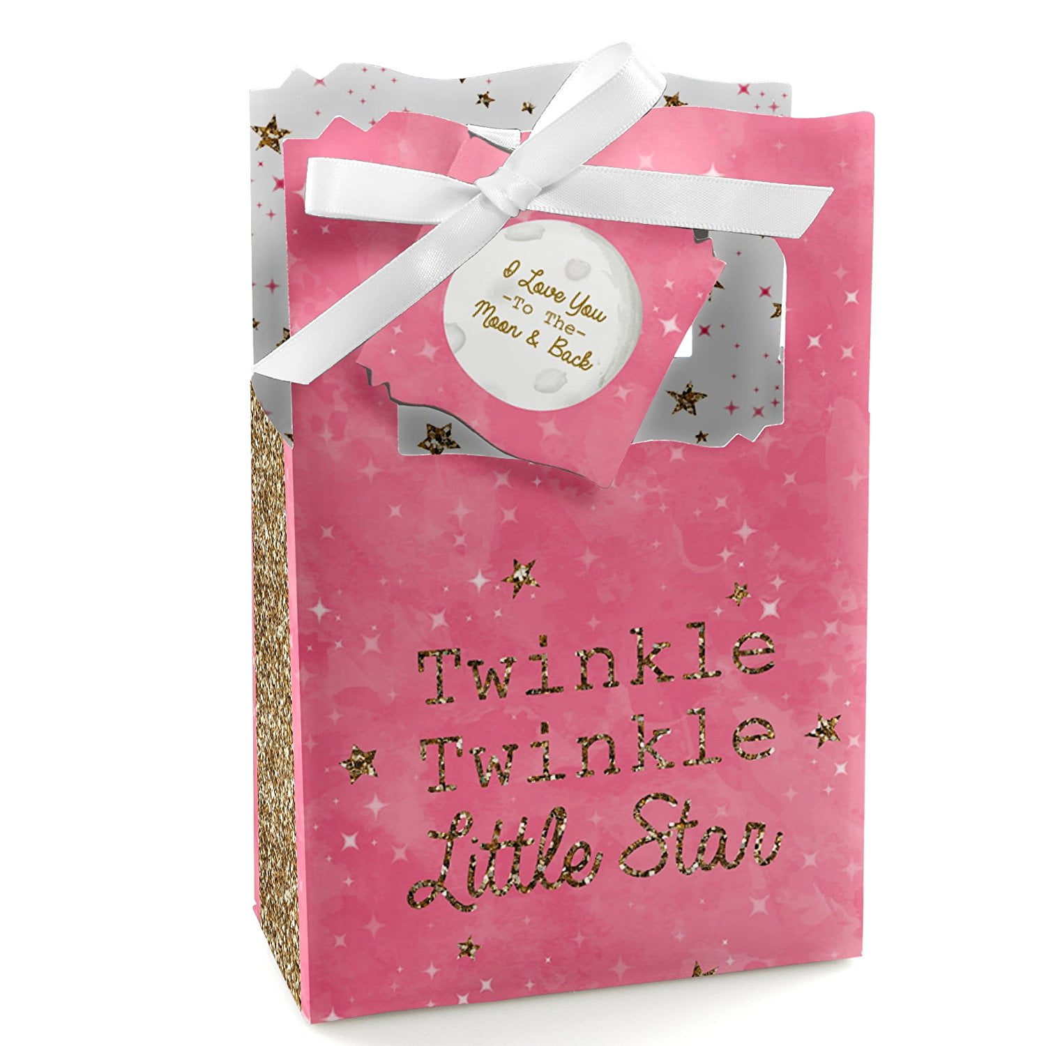 Twinkle little star favor box,Popcorn favor box,baby shower favor,Birthday party favor,blue favor box,pink favor box