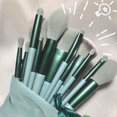 thumbnail image 5 of 13Pcs Soft Fluffy Makeup Brushes Set for cosmetics Foundation Blush Powder Eyeshadow Kabuki Blending Makeup brush beauty tool 13Pcs-velvet bag, 5 of 6