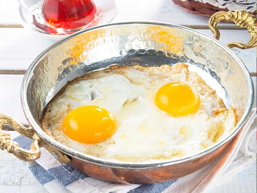 4 x Handmade hammered Turkish Copper Saute Roasting Egg Omelet Omelette Pan 