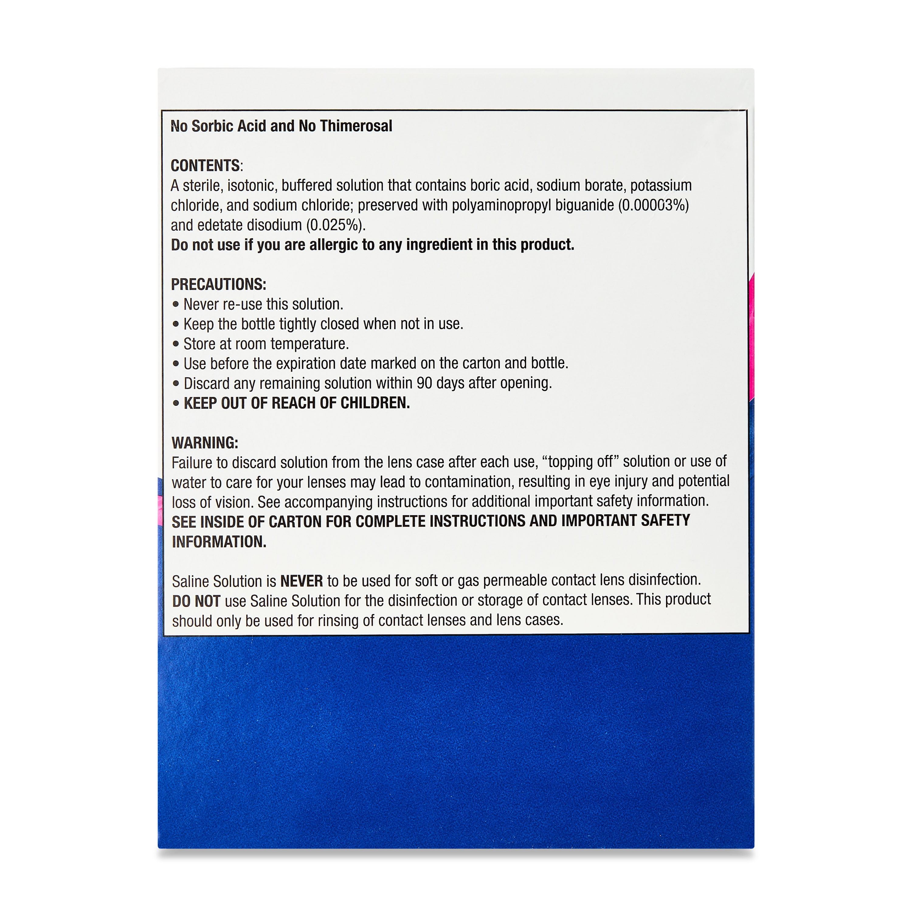 Equate Saline Solution for Sensitive Eyes, 12 fl oz, 2 Pack,