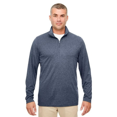 - Mens Cool & Dry Heathered Performance Quarter-Zip-8618