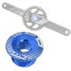 thumbnail image 2 of Tornillo de tapa de manivela de aluminio ligero Perno de juego de bielas Fijación del brazo de manivela Plato Azul, 2 of 9