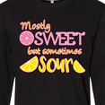 thumbnail image 4 of Inktastic Mostly Sweet, but Somtimes Sour Pink and Yellow Lemons Long Sleeve T-Shirt, 4 of 5