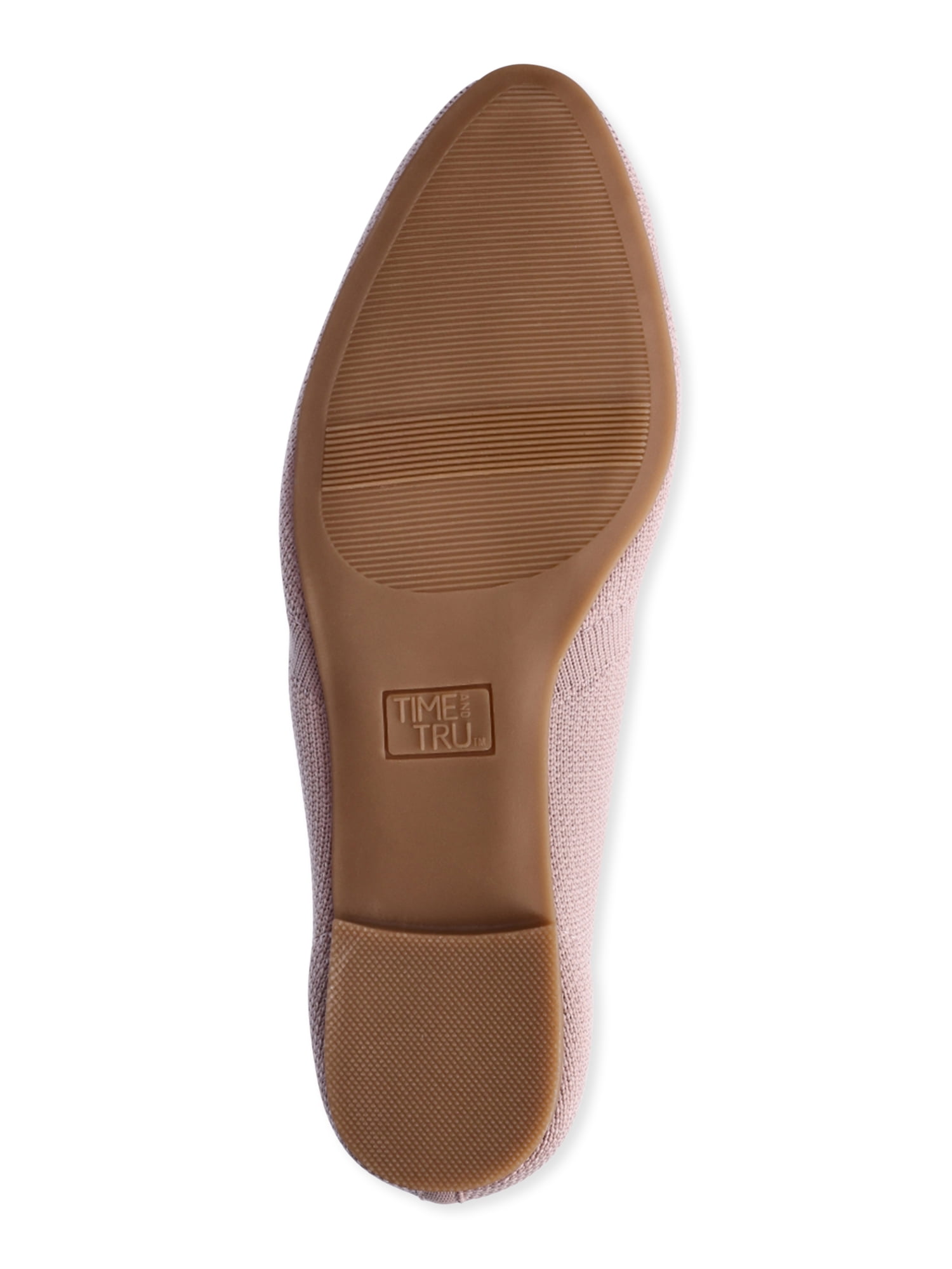 Time and Tru Women's Knit Ballet Flats