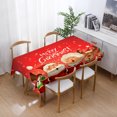 thumbnail image 1 of Anti-Stain Tablecloth Christmas Red - Size : Rectangle 140x210 cm,C, 1 of 2