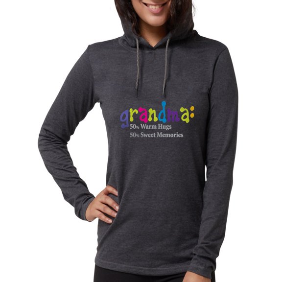 CafePress - Grandma Warm Hugs Long Sleeve T Shirt - Womens Hooded Shirt