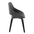 thumbnail image 6 of Carson Carrington  Svellingen Dining Chair with Bent Wood Legs (Set of 2) Charcoal Fabric/Black Wood, 6 of 8