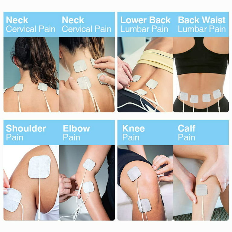 TENKER 2x2 TENS Unit Replacement Pads 24pcs TENKER 3rd Gen Latex-Free  Self-Adhesive Electrotherapy Patches 