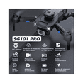 thumbnail image 2 of Mini drone ZLL SG101 PRO con dual cámara 4K negro 2.4GHz 3 baterías, 2 of 5