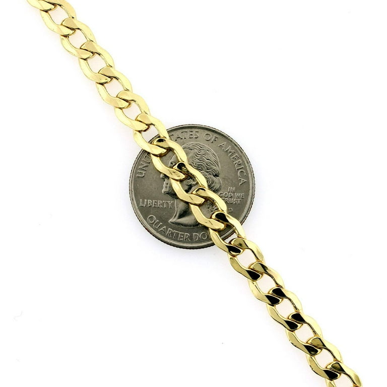 10K Authentic Solid Yellow Gold 6.5MM Cuban Link Chain 10K Authentic Solid Yellow Gold 6.5MM Cuban Link Chain